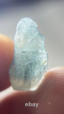 6.40Cts Extremely Rare Transparent Attractive Blue Grandidierite Etched Crystal
