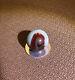 63 Akro Agate Extremely Rare Robin Blue Oxblood Vintage marble