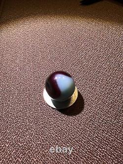 63 Akro Agate Extremely Rare Robin Blue Oxblood Vintage marble
