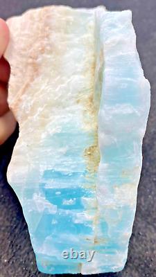 831-Grams Extremely Rare Quality Sky Color Caribbean Calcite freeform Crystal