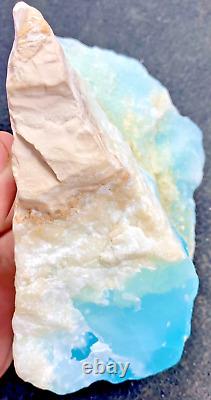 831-Grams Extremely Rare Quality Sky Color Caribbean Calcite freeform Crystal