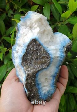 915gr Extreme Rare Dumortierite Rough Blue Mineral Specimen