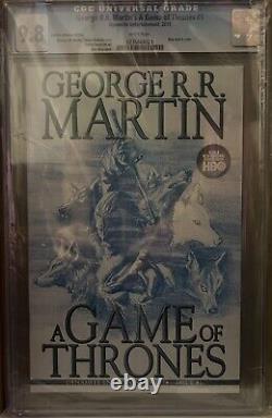 A Game Of Thrones #1 Cgc 9.8 Blue Sketch Retailer Variant Extremely Rare