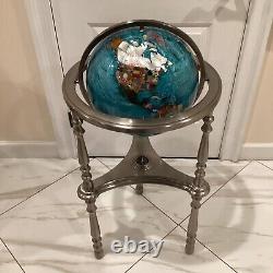 Alexander Kalifano Blue Mother of Pearl Floor 34 Globe Extremely Rare