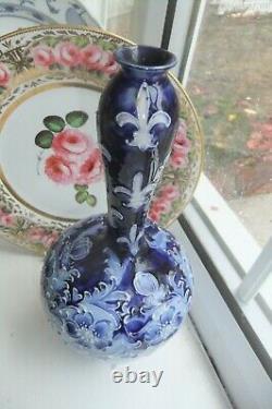 An EXTREMELY RARE early William Moorcroft FLORIAN pattern vase, C. 1900/10