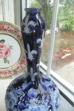 An EXTREMELY RARE early William Moorcroft FLORIAN pattern vase, C. 1900/10