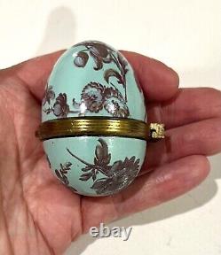 Antique 18th Century Bilston Battersea Extremely Rare Egg Shape Box Collectible