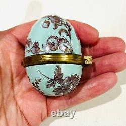 Antique 18th Century Bilston Battersea Extremely Rare Egg Shape Box Collectible