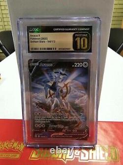 Arceus V 166/172 Cgc Pristine 10 Pokemon