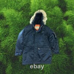 Artic PARKA EXTREME COLD WEATHER Flight Type N34B Real Furred Hood Rare Vintage