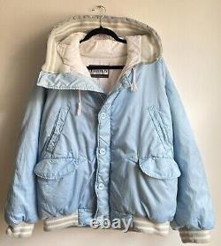 Authentic Extremely Rare BONEVILLE Blue/Silver Winter Jacket Size 52