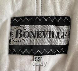 Authentic Extremely Rare BONEVILLE Blue/Silver Winter Jacket Size 52