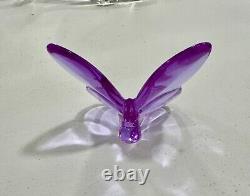 BACCARAT Crystal Butterfly Paperweights-Handcrafted Figurines-EXTREMELY RARE Lot