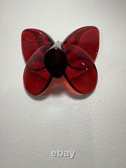 BACCARAT Crystal Butterfly Paperweights-Handcrafted Figurines-EXTREMELY RARE Lot