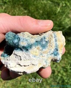 BLUE Wavellite HIGH END NEW FIND LARGE EXTREMELY VERY, VERY RARE Arkansas