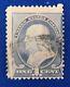 Benjamin Franklin Extremely Rare Stamp Blue 1 Cent