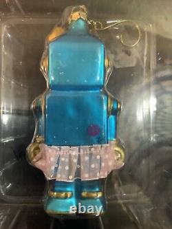 Betsey Johnson Blue Robot Ornament Extremely Rare P2