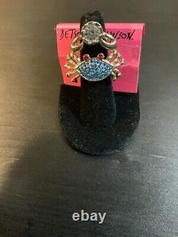 Betsey Johnson Crab Ring Extremely Rare- 15