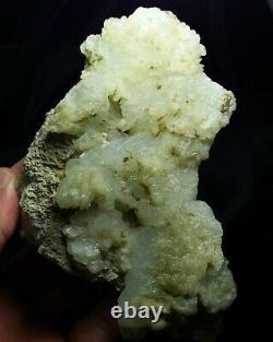 Blue Brucite crystals on matrix extremely rare mineral from balochestan Pak