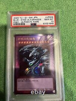 Blue-Eyes Ultimate Dragon PGB1-JP028 Ultimate Rare Japanese Yugioh PSA 10 Gem