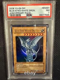 Blue-Eyes White Dragon YAP1-EN001 Anniversary Pack English PSA 7 NM Yugioh