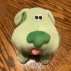 Blues Clues Blue's Green Puppy Dog Plush Stuffed Doll Animal Extremely Rare