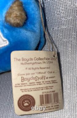 Boyd's Bear Mini blue m&m Santa St kringlepeeker Plush Ornament Extremely Rare