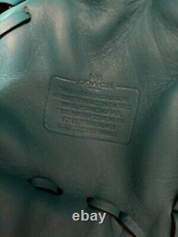 Brand New With Tags Extremely Rare Coach Turquoise Leather Baseball Glove 55699