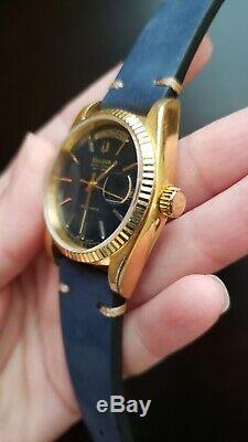 Bulova Super Seville Day/Date Automatic VintageEXTREME RARE BLUE DIAL