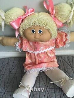 CPK Doll Jesmar Spain Girl Vintage Extremely Rare. Blonde/Blue/Freckles
