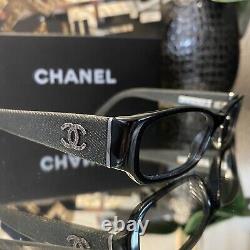 Chanel Eyeglasses 3169 Blue Denim Black Frames EXTREMELY RARE