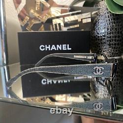 Chanel Eyeglasses 3169 Blue Denim Black Frames EXTREMELY RARE