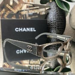 Chanel Eyeglasses 3169 Blue Denim Brown Frames EXTREMELY RARE