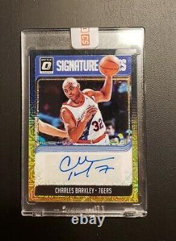 Charles Barkley BLUE PRIZM AUTO! NUMBERED 1 OF 8! EXTREMELY RARE MINT