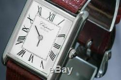 Chopard Tank Men's Dress-watch Extremely Rare Find in Stainless steel Ref5221
