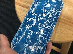 Columbian Extremely Rare Blue White Toothbrush Holder Graniteware Enamelware