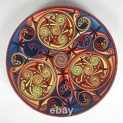 Courtney Davis Celtic Fitz Ireland Plate Triple Spiral Decorative Extremely Rare