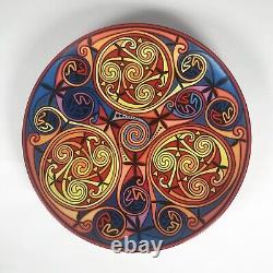 Courtney Davis Celtic Fitz Ireland Plate Triple Spiral Decorative Extremely Rare