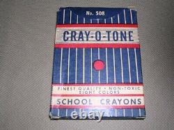Cray-O-Tone No. 508 United Crayon Co. School & Art Use. Blue Box. EXTREMELY RARE