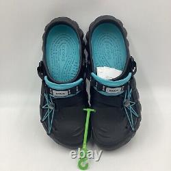 Crocs Echo Reflective Laces Clog'Black Teal/Blue' Mens Size 11 Extremely Rare