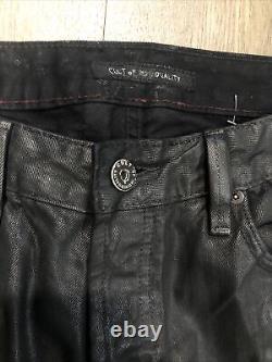 Cult of Individuality Black Rebel Cycle Moto Jeans 38/33 EXTREMELY RARE PRINT