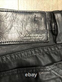 Cult of Individuality Black Rebel Cycle Moto Jeans 38/33 EXTREMELY RARE PRINT