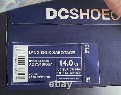 DC Shoes Lynx Og X Sabatage Extremely Rare Size 14! (blue)