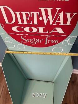 Diet Way by Double Cola 1960s Wooden Store Display Extremely Rare Vintage