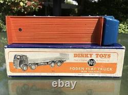 Dinky Supertoys Foden 503 Extremely Rare French Blue And Burnt Orange Boxed