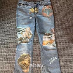 Dolce Gabbana Printed Denim in Light Wash extremely rare, 9/10 condition