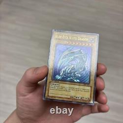 EX- 2002 Yugioh SDK-001 Blue-Eyes White Dragon Ultra Rare 1st Edition