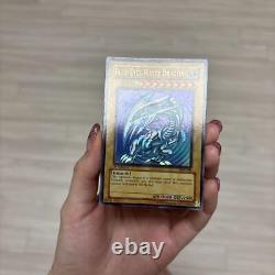 EX- 2002 Yugioh SDK-001 Blue-Eyes White Dragon Ultra Rare 1st Edition