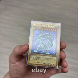 EX- 2002 Yugioh SDK-001 Blue-Eyes White Dragon Ultra Rare 1st Edition