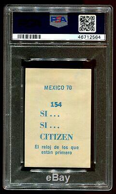 EXTREMELY RARE 1970 Novedades Crack Mexico 70 BLUE Back Pele PSA 3 None Higher
